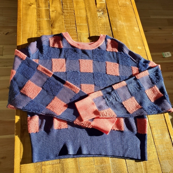 Rag & Bone Women's Ridley Pullover in Gingham Cotton Blend SZ SP - Picture 3 of 6